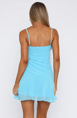 I Picked You Mini Dress Baby Blue