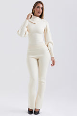 Nereida Cream Cashmere Blend Trousers - SALE