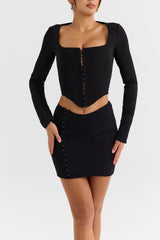 Mistress Rocks Black Mini Skirt - SALE