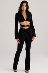 Layla Black V-Front Trousers
