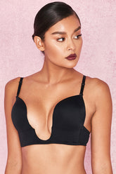 Deep V Bra for Low Cut Dresses - Black