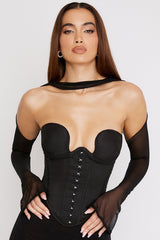Mina Black Structured Corset