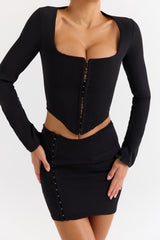 Mistress Rocks Black Mini Skirt - SALE