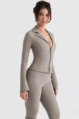 Zakira Smoke Fitted Shirt