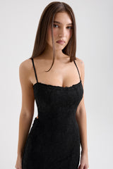 Joan Black Lace Maxi Dress