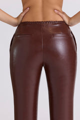 Adara Chocolate Vegan Leather Trousers