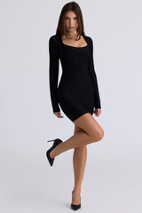 The OG Black Long Sleeve Bandage Mini Dress