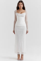 Katarina White Maxi Dress