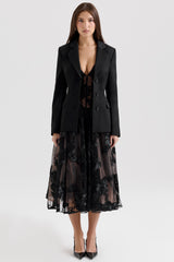 Aviva Black Tailored Hourglass Jacket