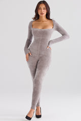 Isis Mink Heavy Chenille Loungewear Jumpsuit - SALE