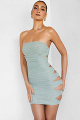 Sitting PrettyMistress Rocks Mint Mesh Cutout Mini Dress - SALE