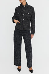 Mistress Rocks Distressed Black Denim Baggy Jeans - SALE