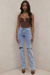 Tate Blue Vintage Fit Antique Wash Jeans