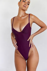 Barcelona Prune Underwired Swimsuit