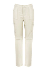 On RepeatMistress Rocks Stone Vegan Leather Cargo Trousers - SALE