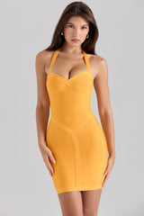 The Supermodel Orange Sherbet Mini Bandage Dress
