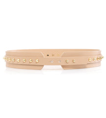 Moneymaker Tan Studded Waist Belt