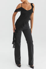Mistress Rocks Black Straight Leg Jeans - SALE