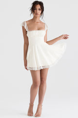 Kaia Ivory A-Line Mini Dress