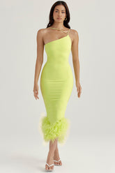 Alessia Lime Midi Dress
