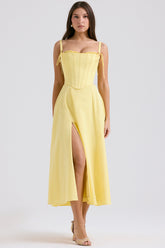 Clarabelle Sunshine Cotton Midi Sundress