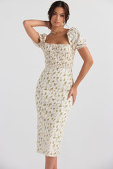 Bellucci Garden Print Shirred Sundress