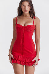 Luci Cherry Corset Dress