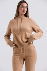 Jionni Camel Cashmere Blend Hoodie - SALE