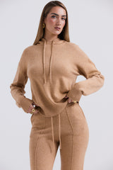 Jionni Camel Cashmere Blend Hoodie - SALE