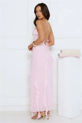 Station Of Luxe Midi Dress Pink