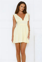 Pineapple Island Mini Dress Yellow
