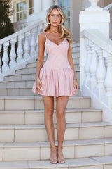 Dreamy By Design Bubble Mini Dress Rose