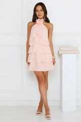 Pretty Wink Halter Mini Dress Pink