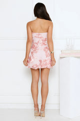 Style Files Strapless Mini Dress Pink