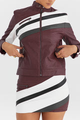 Mistress Rocks Hickory Vegan Leather Biker Skirt - SALE