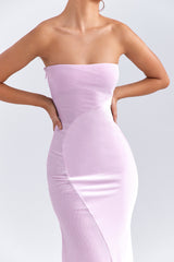 Mistress Rocks Lilac Strapless Midi Dress - SALE