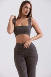 Sia Charcoal Cashmere Blend Bralette - SALE