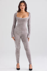 Isis Mink Heavy Chenille Loungewear Jumpsuit - SALE