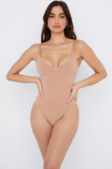 Sculpting Thong Bodysuit Cafe Au Lait