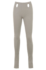 OverloadMistress Rocks Mushroom Ribbed Knit Trousers - SALE