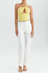 Mistress Rocks White Drawstring Trousers - SALE