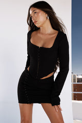 Mistress Rocks Black Mini Skirt - SALE