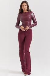 Lillie Wine Trousers