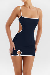 Mistress Rocks Navy Open Back Mini Dress - SALE