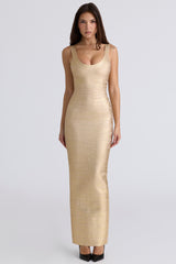 The OG Gold Bandage Maxi Dress