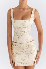 Mistress Rocks Lemon Embroidered Mini Skirt - SALE