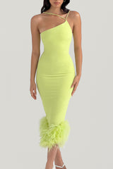 Alessia Lime Midi Dress