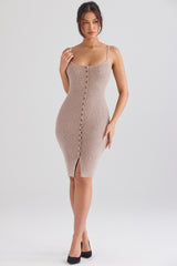 Teva Beige Cashmere Knit Midi Dress - SALE