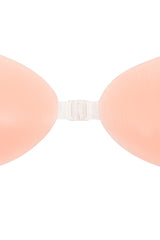 Silicon Front-Fastening Invisible Bra - Beige