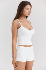 Summer White Dainty Knit Top - SALE